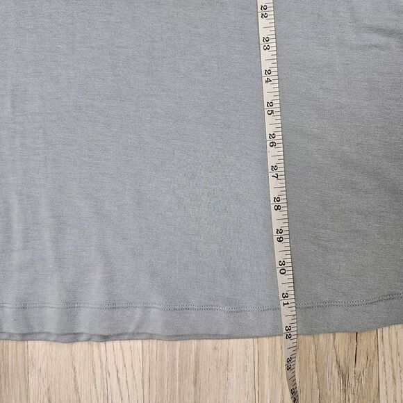 LOU & GREY Womens Blue Gray Solid Shirt Dress Size XS - Picture 4 of 9